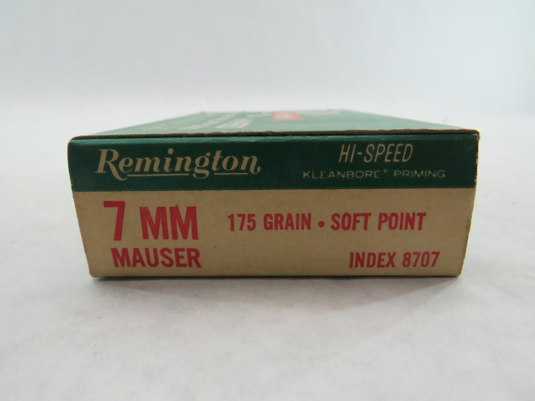 (3) Vintage Boxes Remington 7mm Mauser Cartridges - 19