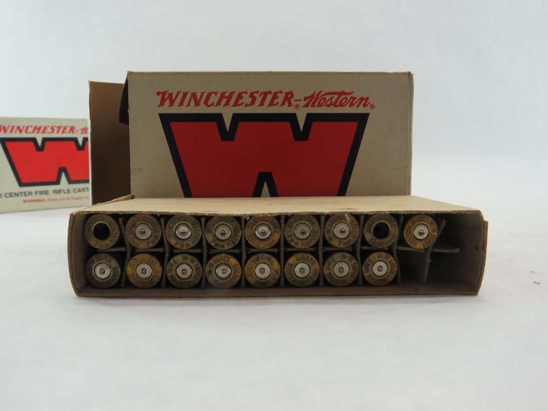 (3) Vintage Winchester-Western 7mm Mauser Boxes - 17