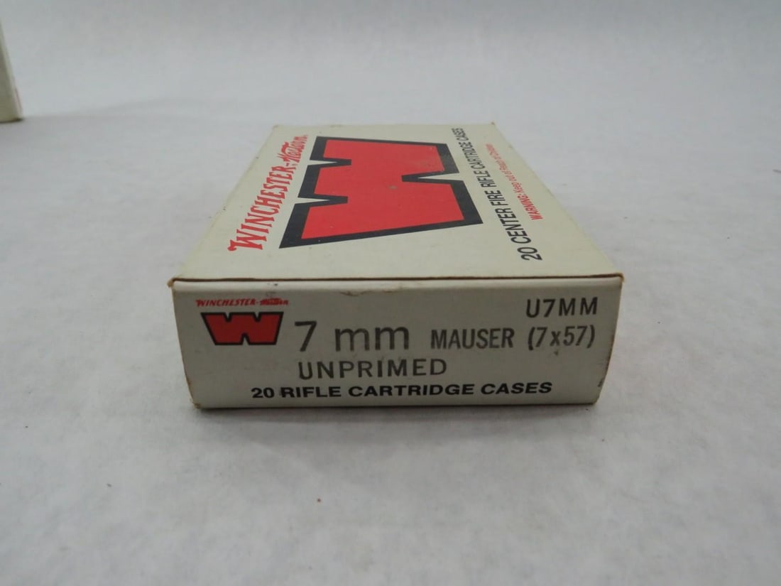 (3) Vintage Winchester-Western 7mm Mauser Boxes - 19
