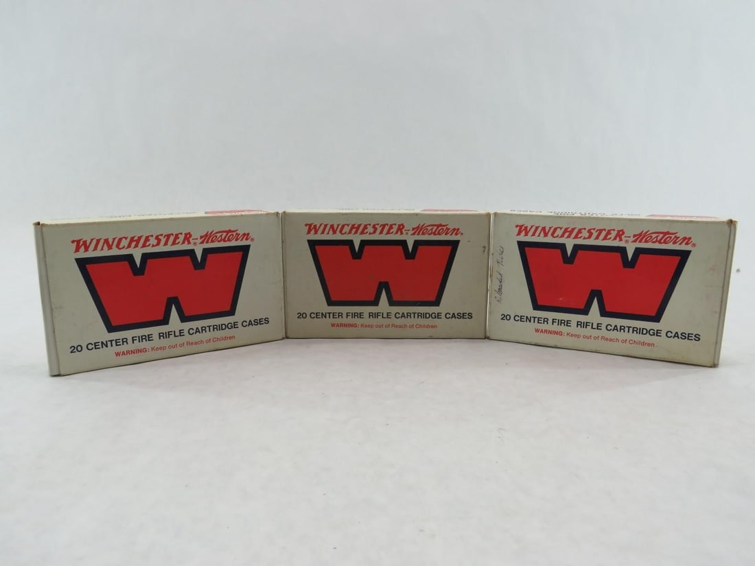 (3) Vintage Winchester-Western 7mm Mauser Boxes - 9