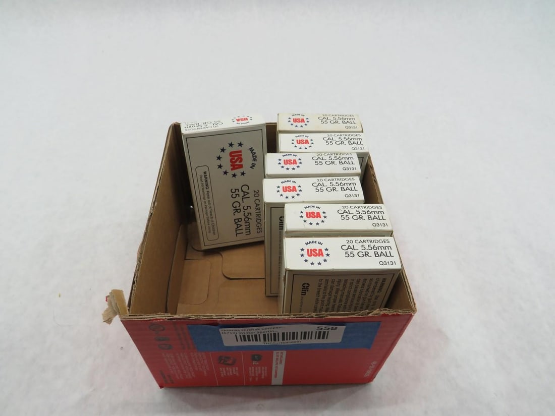 (140+/-) 5.56mm Cartridges - 2