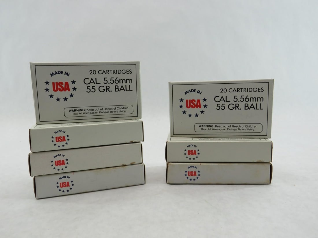 (140+/-) 5.56mm Cartridges - 3