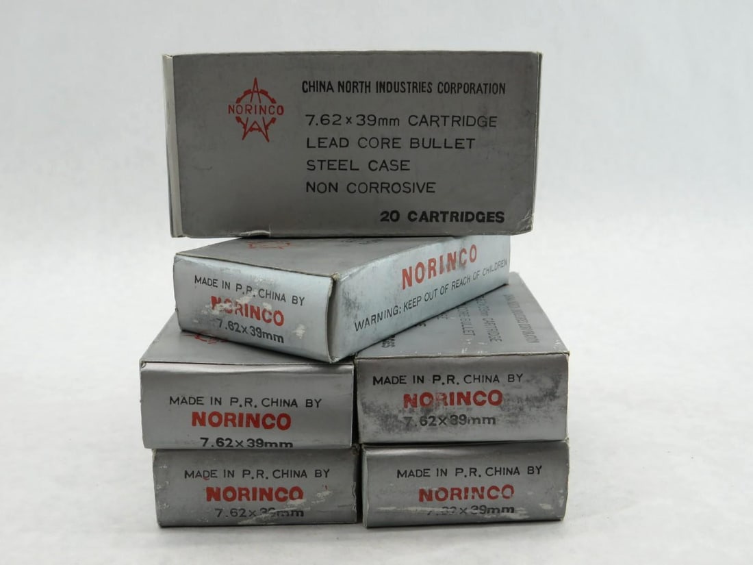 (120+/-) 7.62 x 39mm Cartridges: (120+/-) 7.62 x 39mm Cartridges