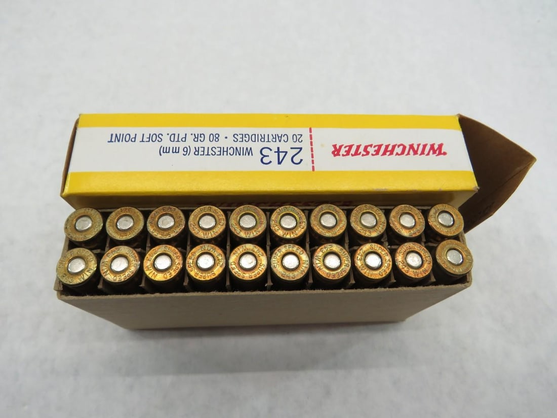 (4) Vintage Boxes of .243 Winchester Cartridges - 11