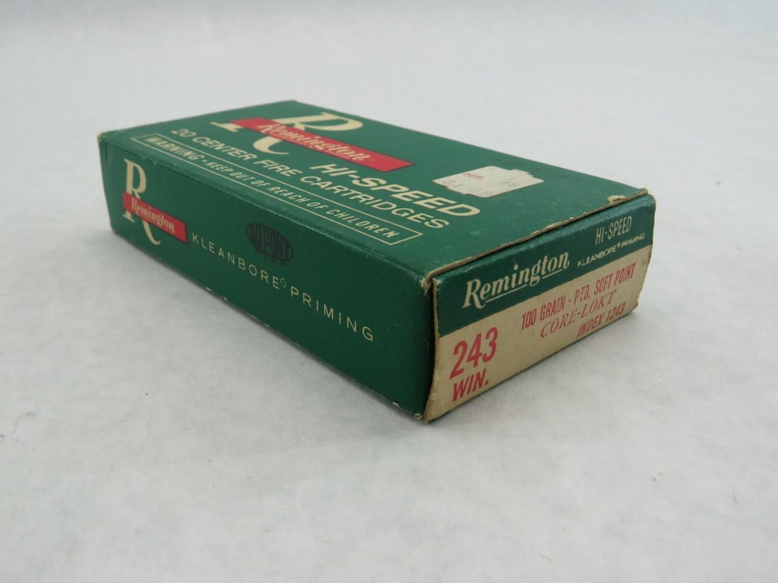 (4) Vintage Boxes of .243 Winchester Cartridges - 19