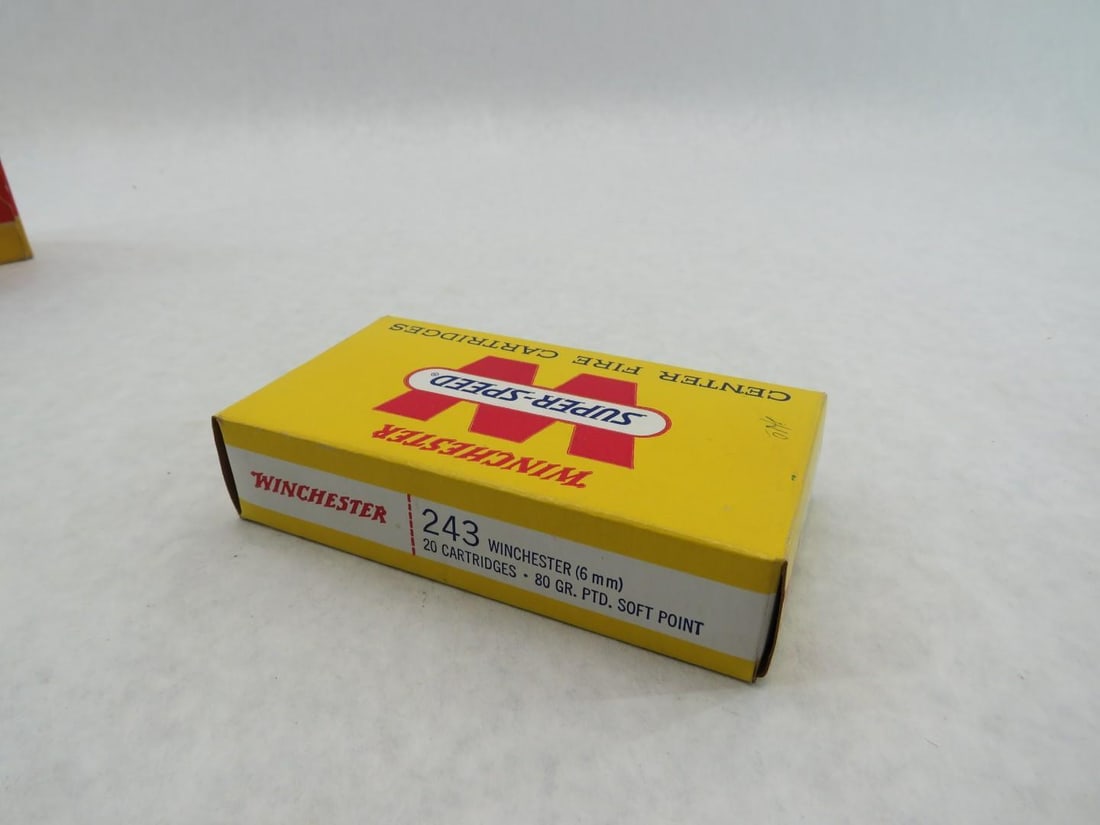 (4) Vintage Boxes of .243 Winchester Cartridges - 9