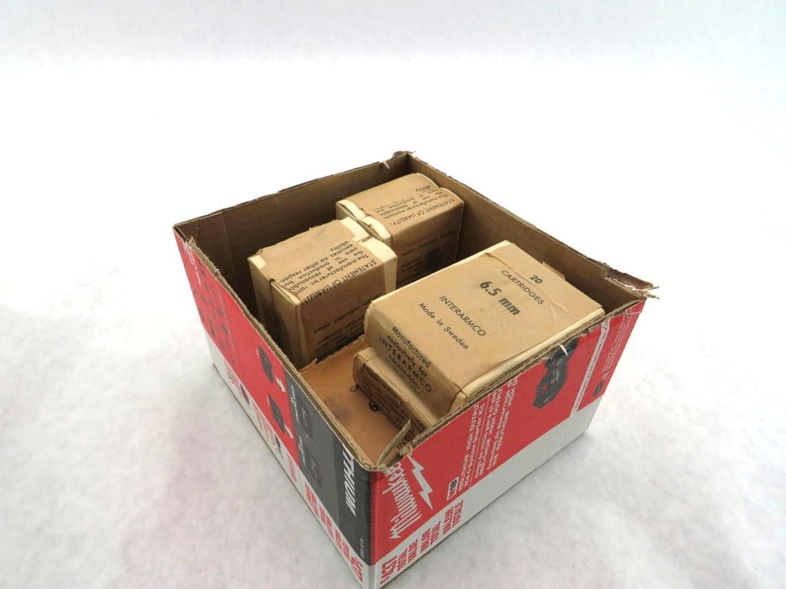 (5) Boxes of Vintage Interamco 6.5mm Cartridges (1 of 8)