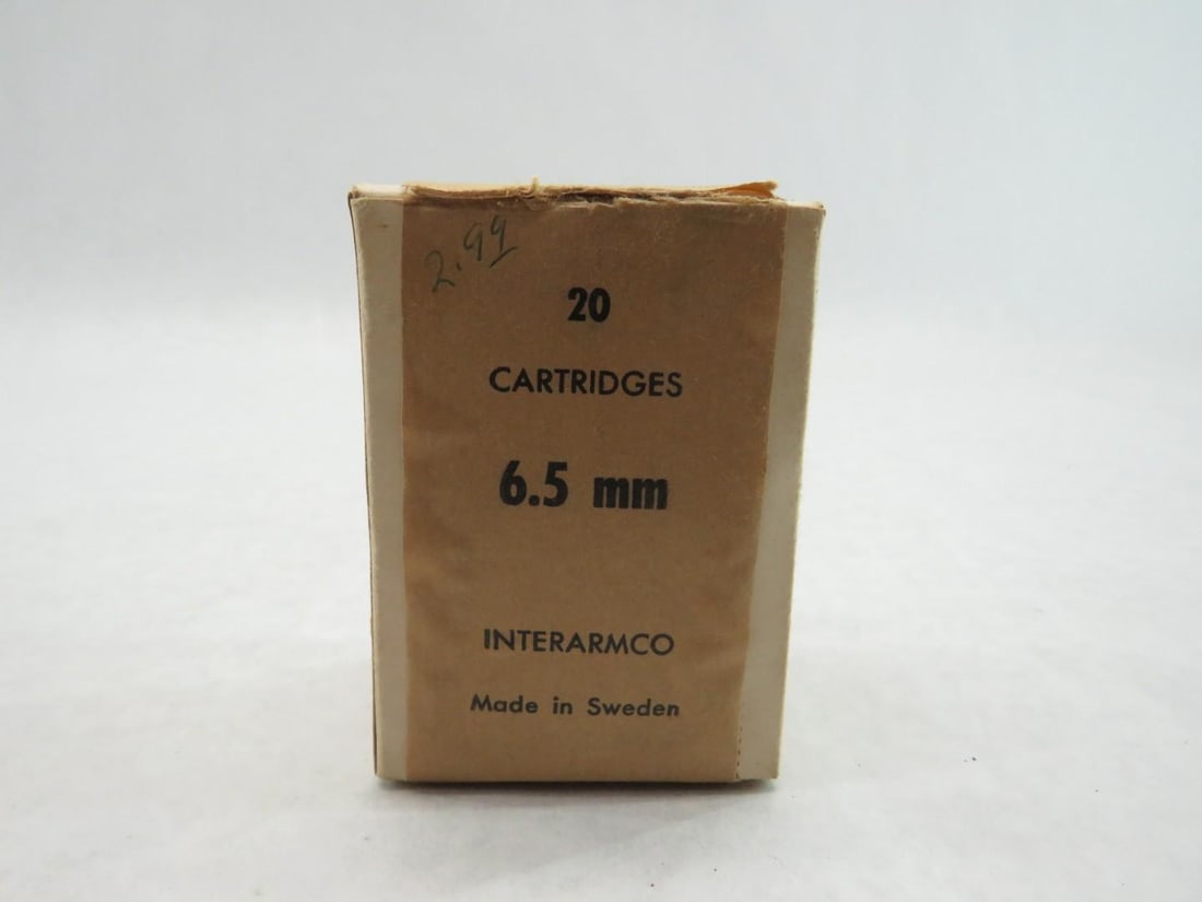(5) Boxes of Vintage Interamco 6.5mm Cartridges - 2