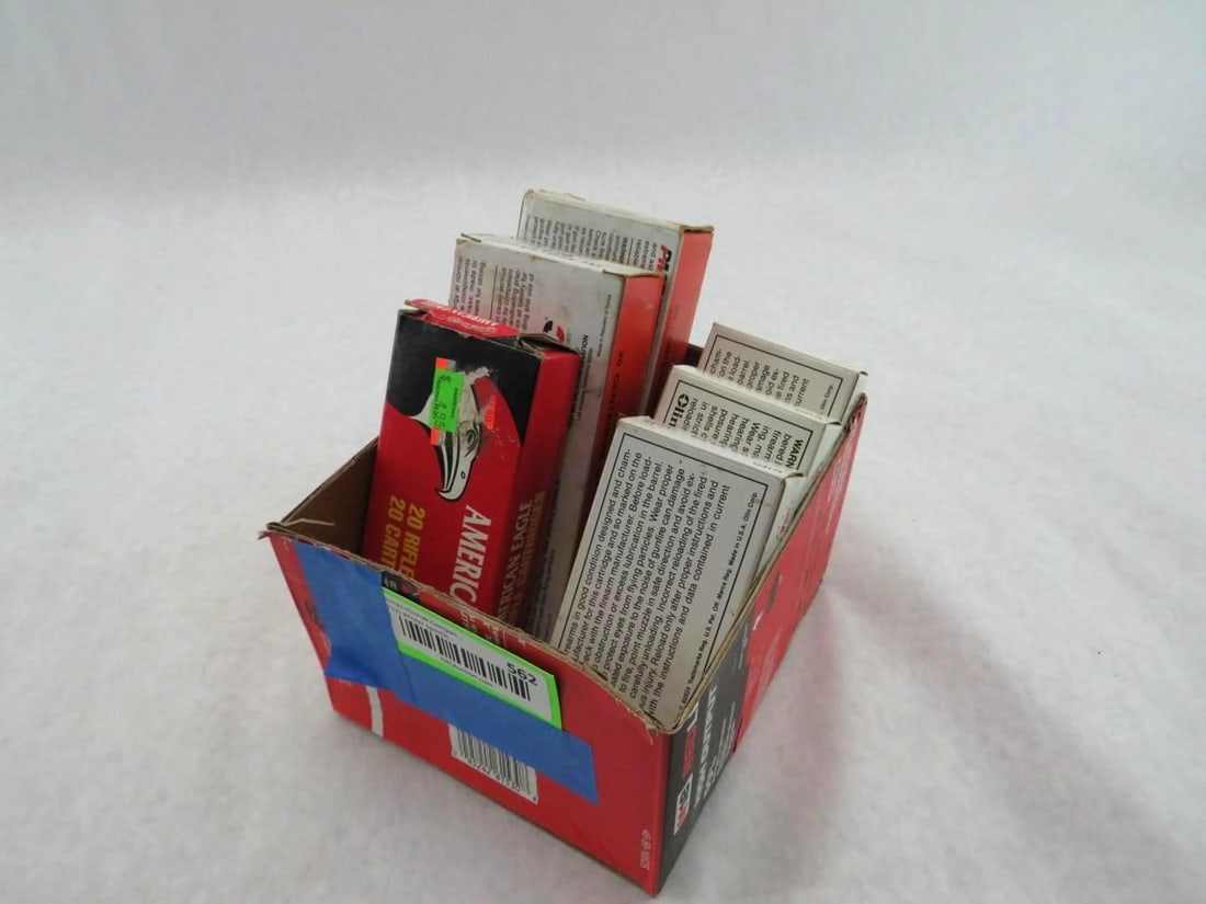 (104+/-) 7.62 x 30mm Cartridges: 123 Gr. Ball & (5) Brass casings