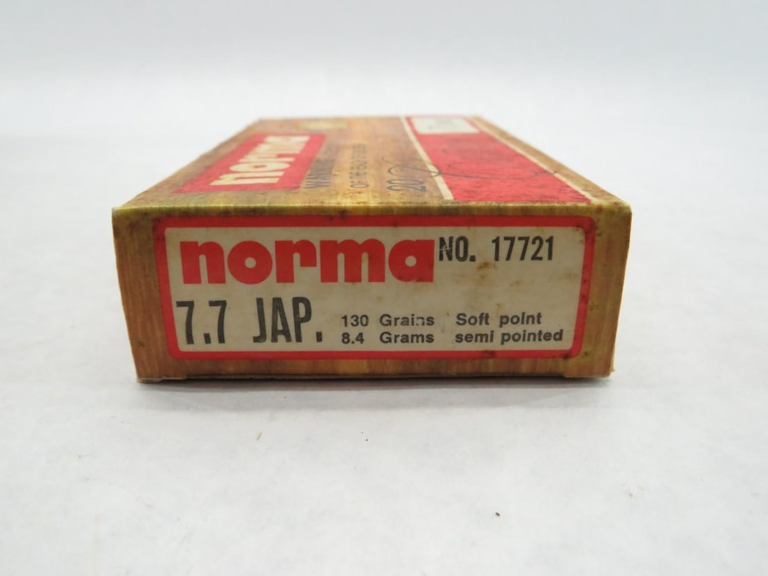 (20) Norma 7.7 Jap Cartridges & Brass Casings - 7