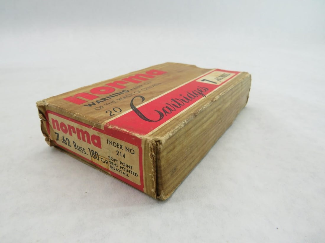 (38+/-) Norma 7.62 Russian Cartridges - 12