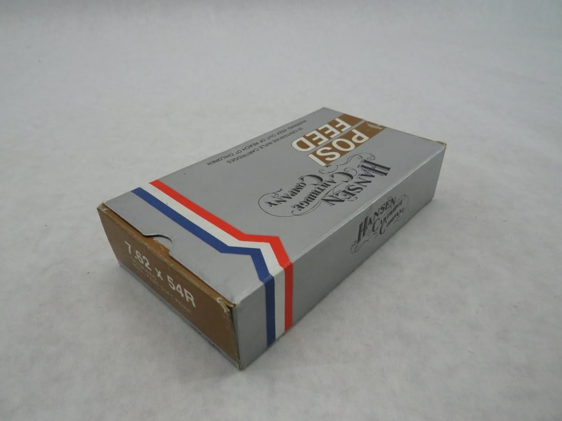 (40+/-) Hansen Cartridge Co. 7.62 x 54R Cartridges - 6