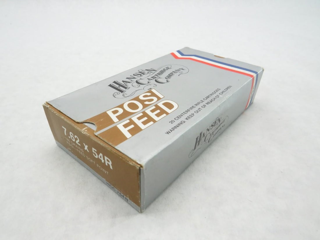 (40+/-) Hansen Cartridge Co. 7.62 x 54R Cartridges - 8