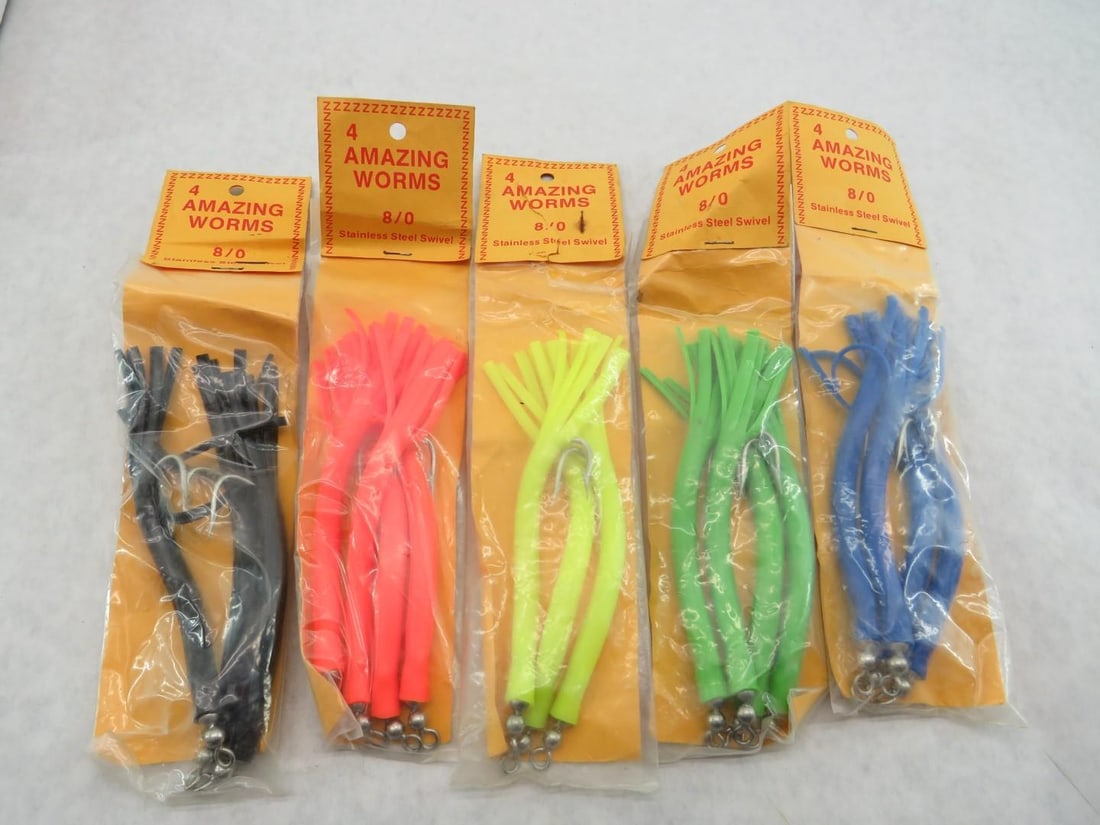 (42+/-) Amazing Worm Trolling Lures - 4