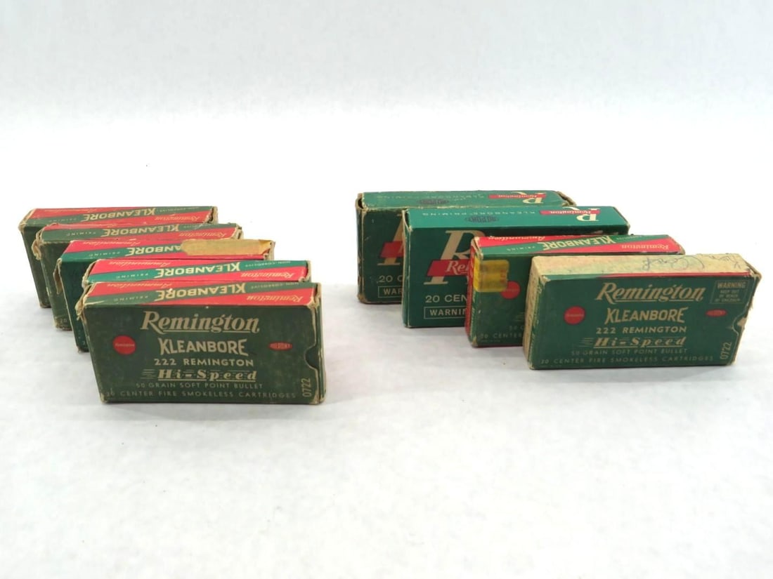 (125+/-) Remington .223 Cartridges & (172+/-) Brass Casings - 2