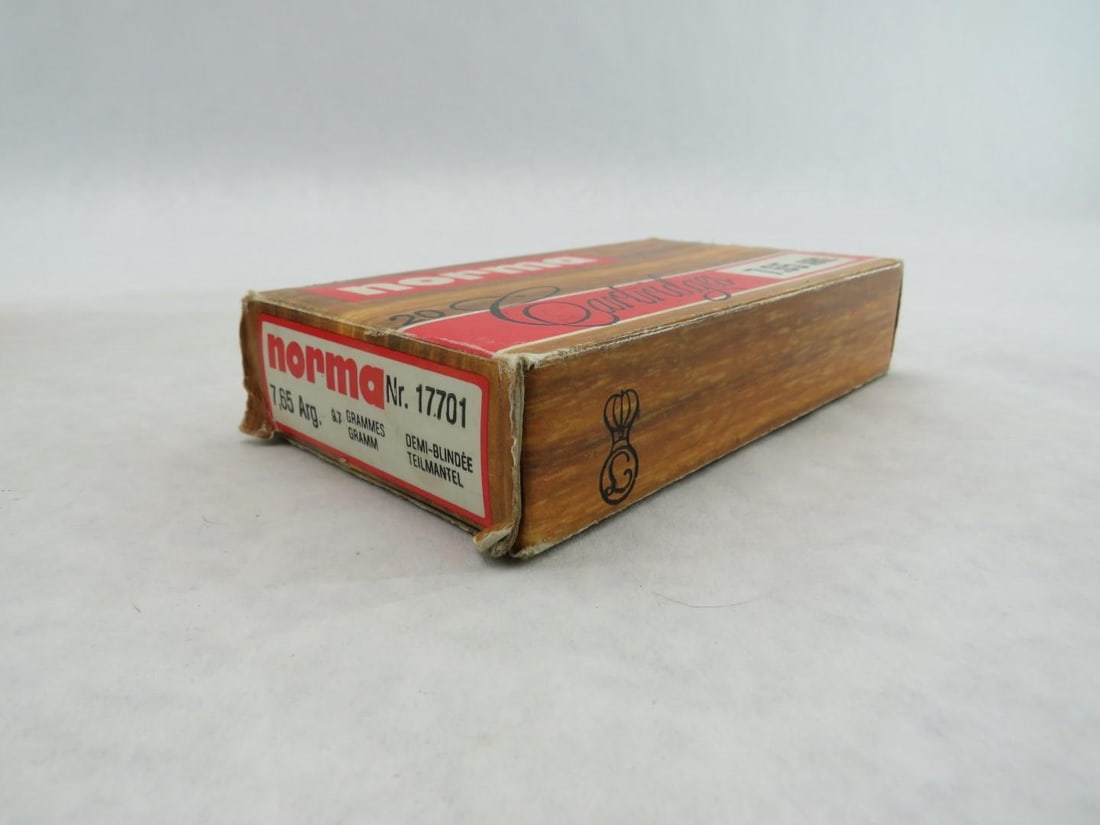 (58+/-) Norma 7.65 Arg. Cartridges - 10