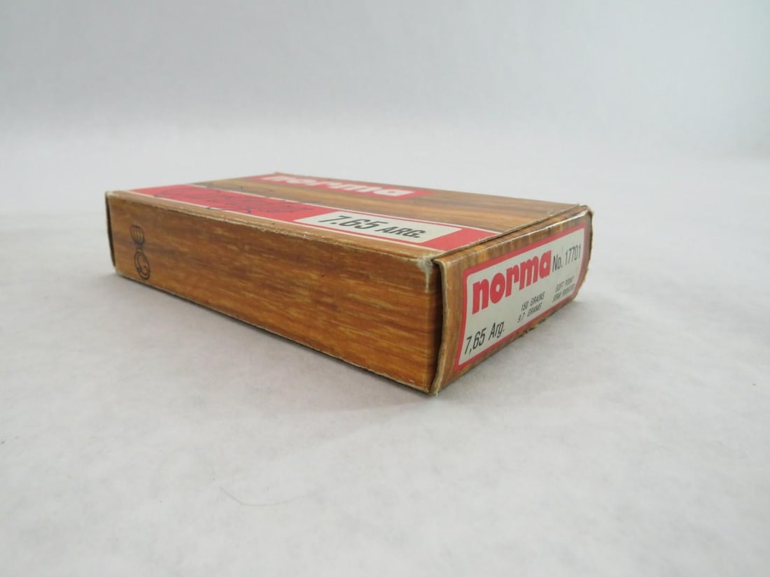 (58+/-) Norma 7.65 Arg. Cartridges - 15