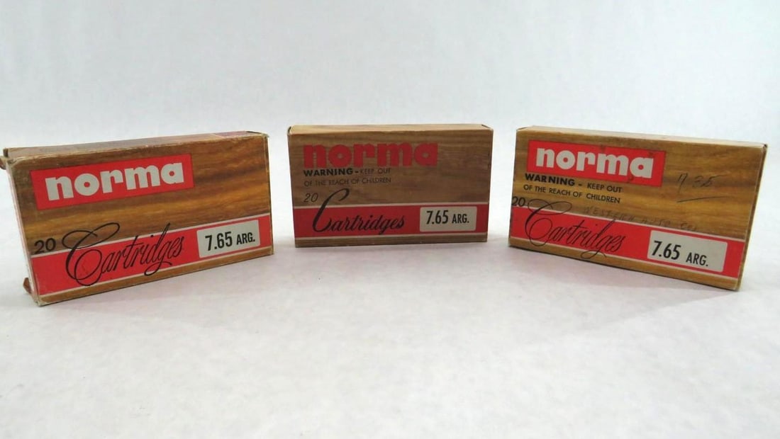 (58+/-) Norma 7.65 Arg. Cartridges (1 of 17)