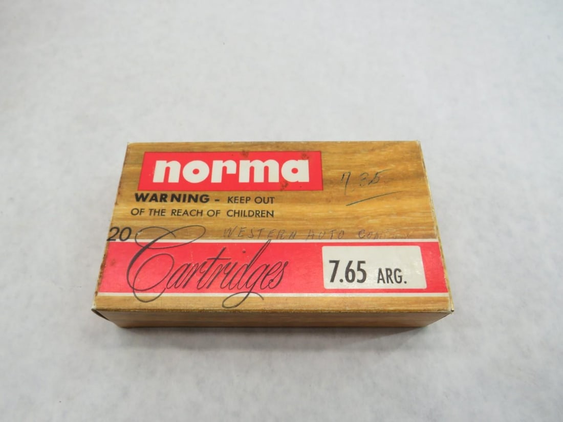 (58+/-) Norma 7.65 Arg. Cartridges - 2