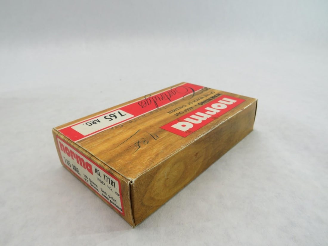 (58+/-) Norma 7.65 Arg. Cartridges - 6