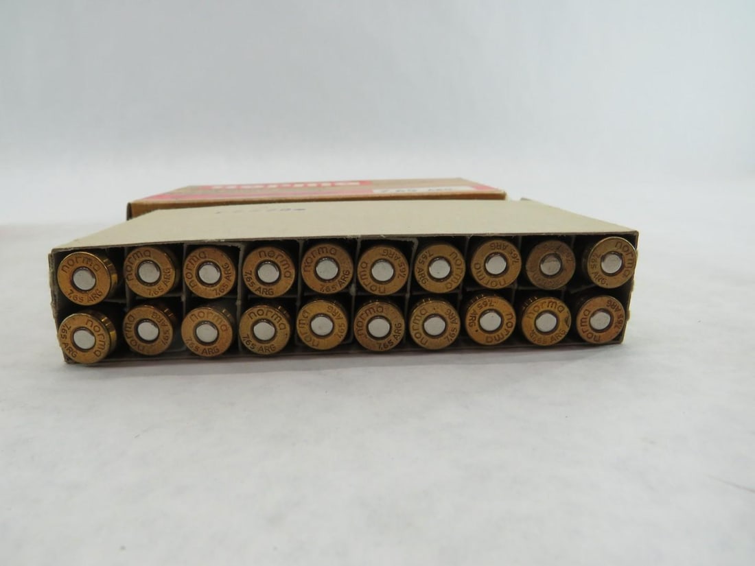 (58+/-) Norma 7.65 Arg. Cartridges - 8
