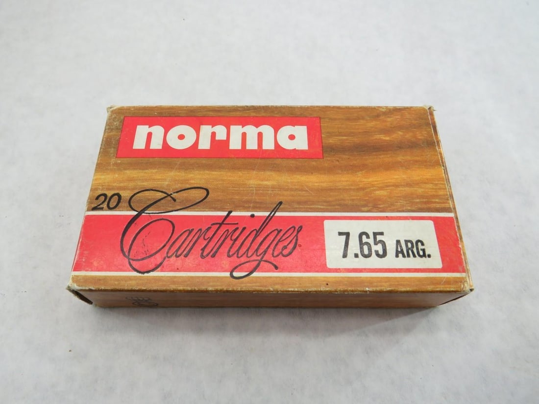 (58+/-) Norma 7.65 Arg. Cartridges - 9
