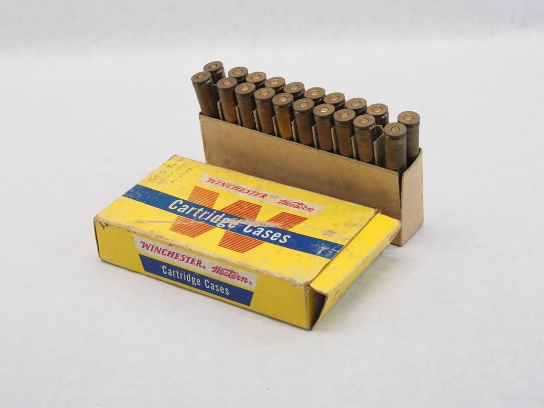 Vintage Box Winchester-Western 7mm Mag.: Vintage Box Winchester-Western 7mm Mag.