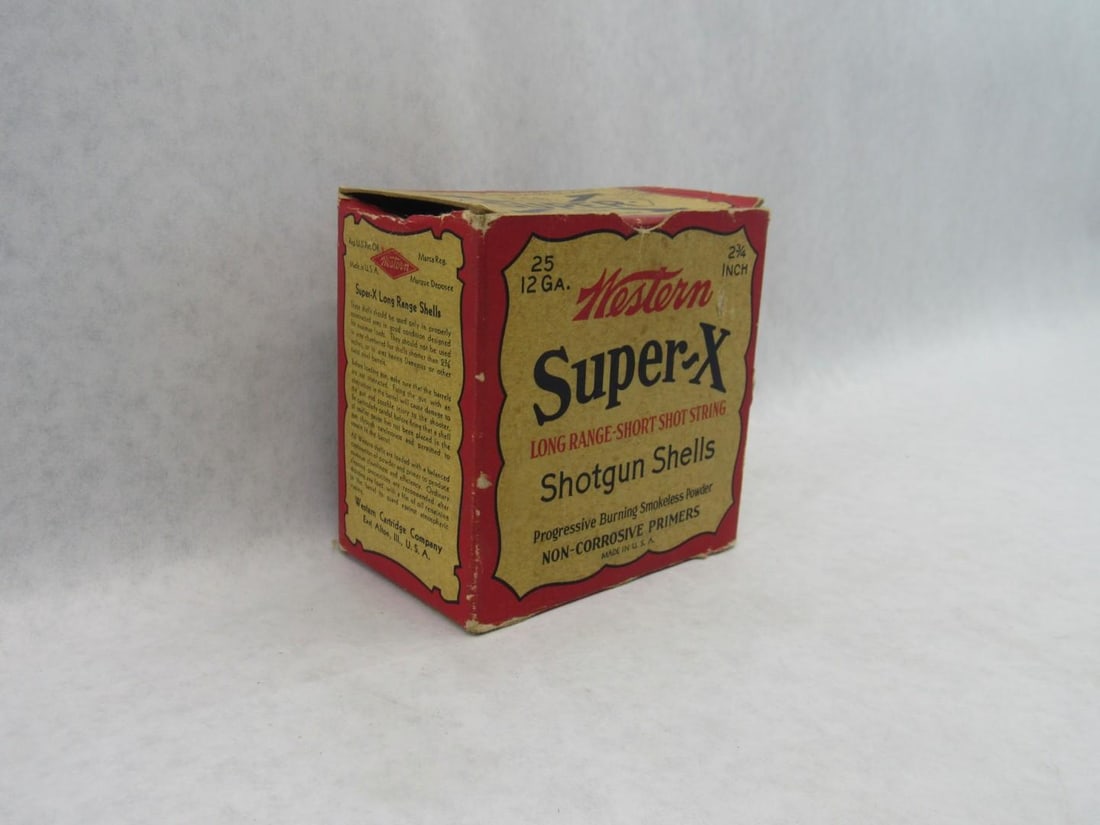 Vintage Western Super "X" Shotgun Shell Box - 2