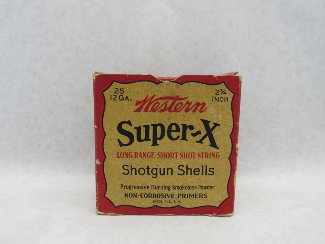Vintage Western Super "X" Shotgun Shell Box - 4