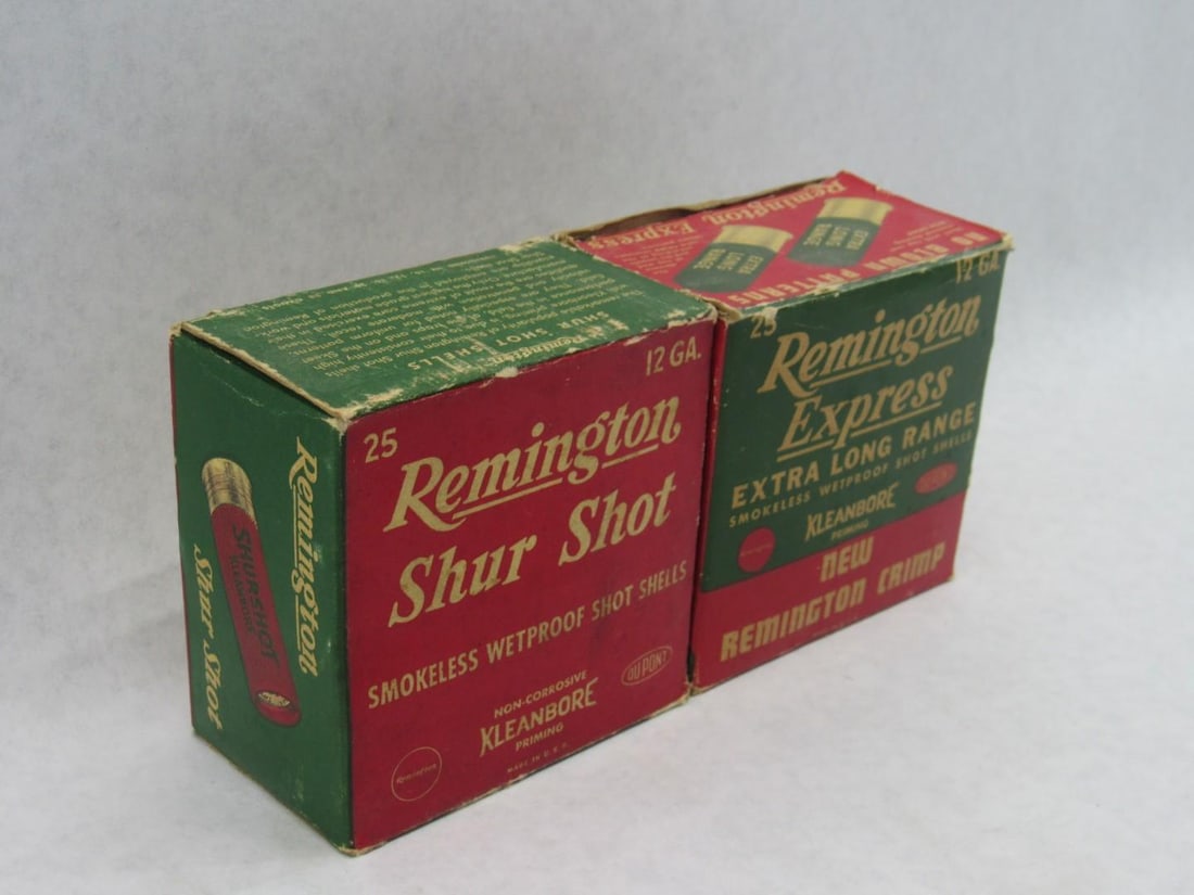(2) Collectible Vintage Shotgun Shell Boxes W/ Shells - 2