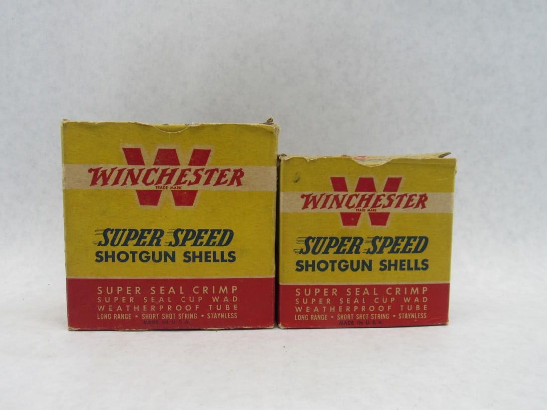 (2) Vintage Boxes Winchester Super Speed Shot Shells - 4