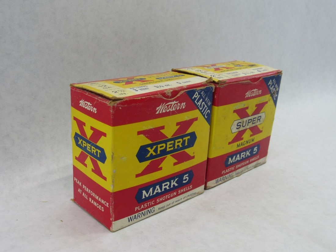 (2) Vintage Boxes Western Super-X Magnum Shotgun Shells - 2