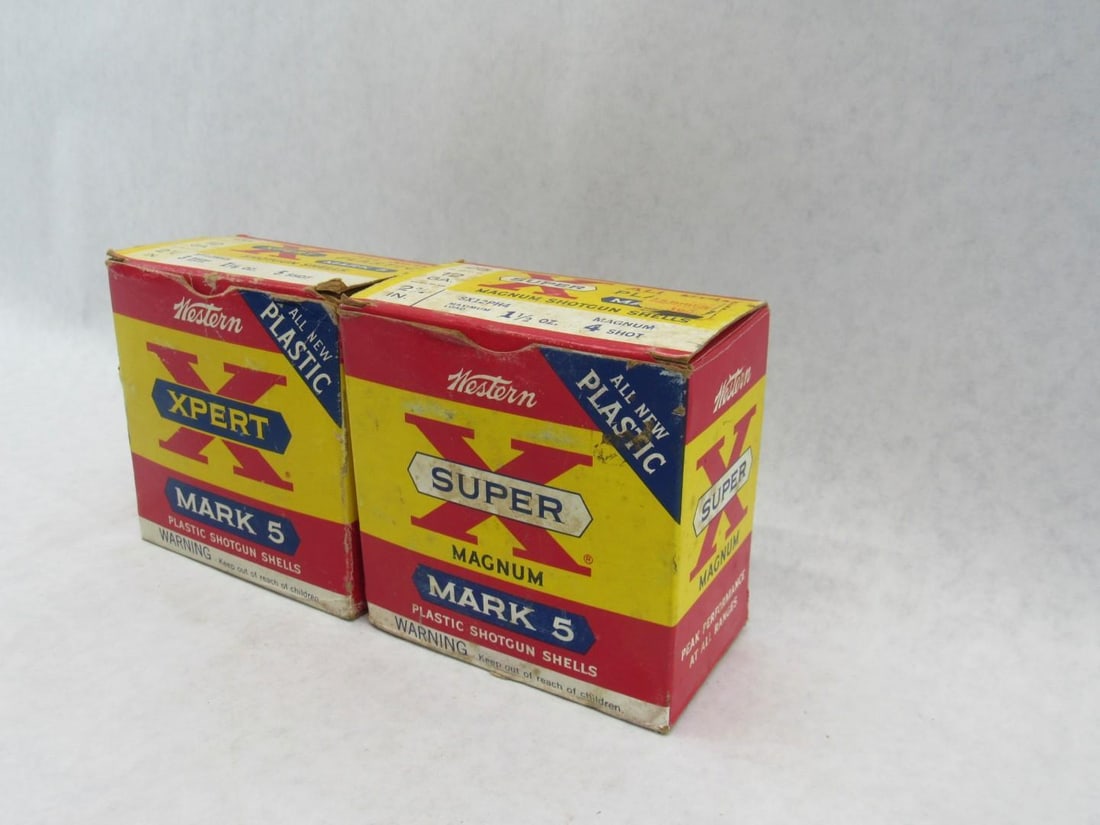 (2) Vintage Boxes Western Super-X Magnum Shotgun Shells - 3