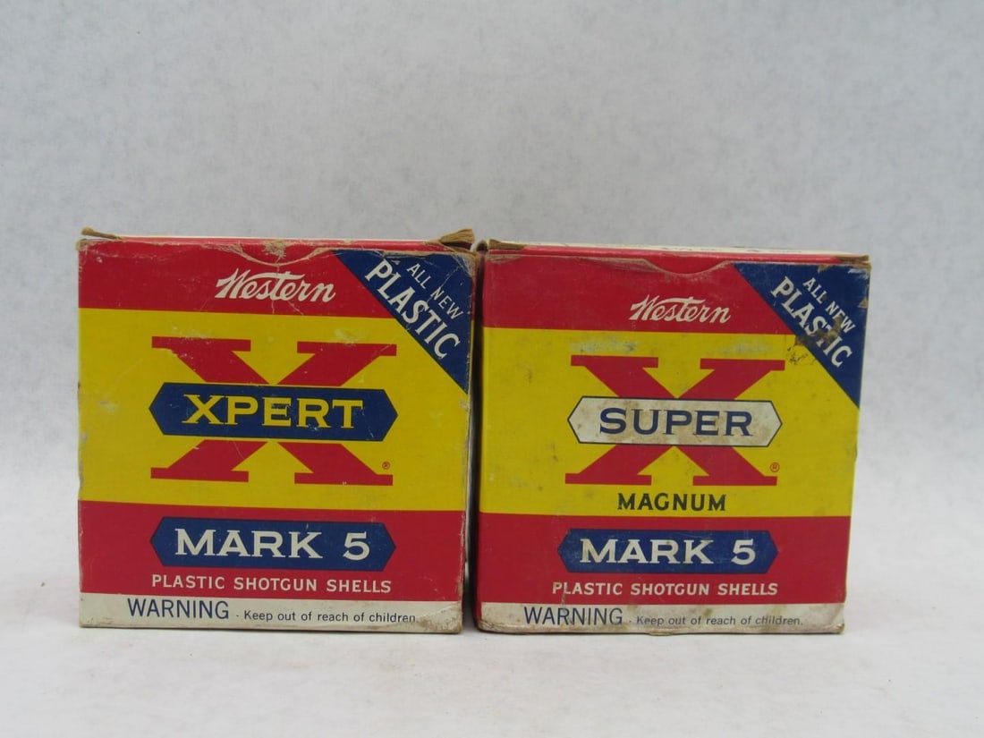 (2) Vintage Boxes Western Super-X Magnum Shotgun Shells - 4