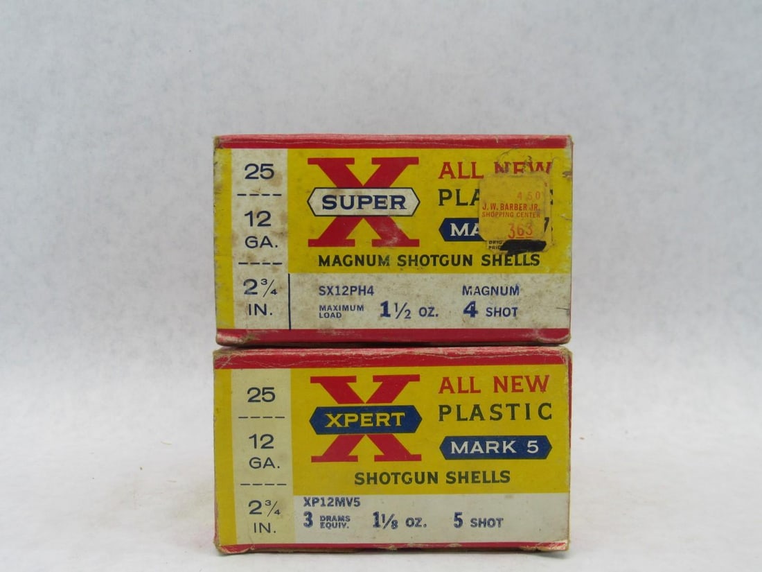 (2) Vintage Boxes Western Super-X Magnum Shotgun Shells - 5