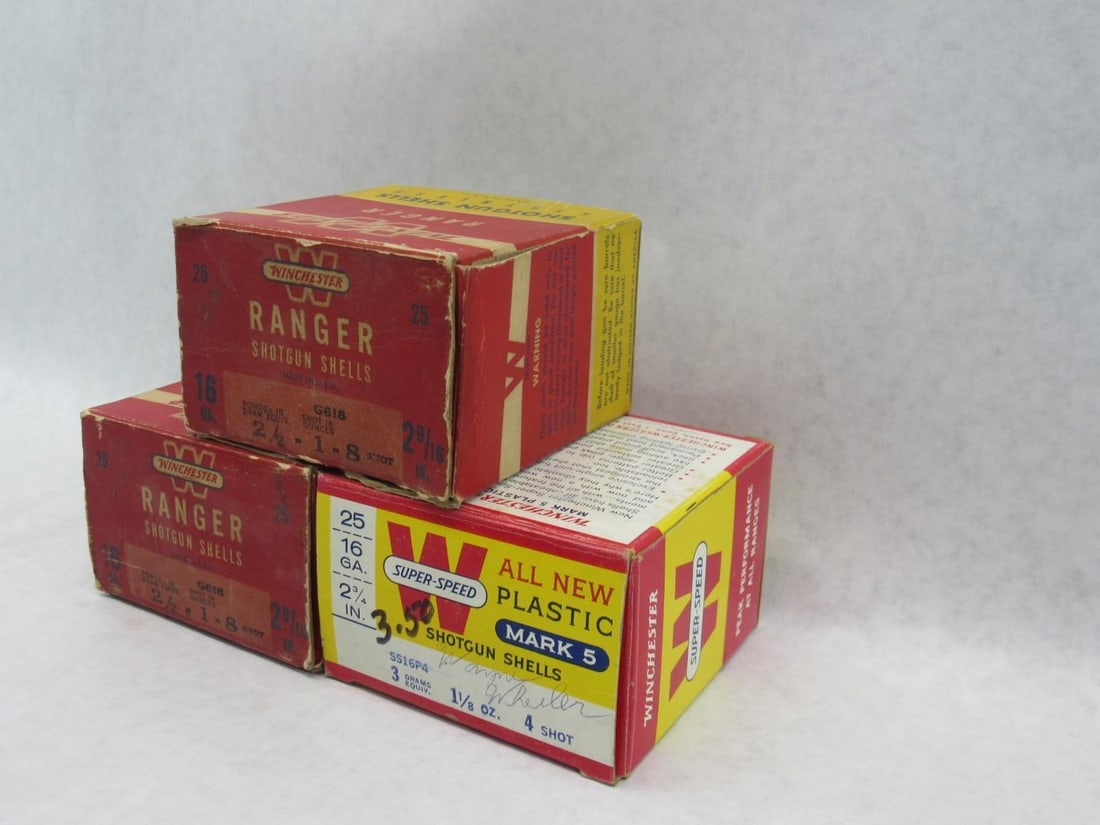 (3) Boxes Winchester 16 Ga. Shotgun Shells - 3