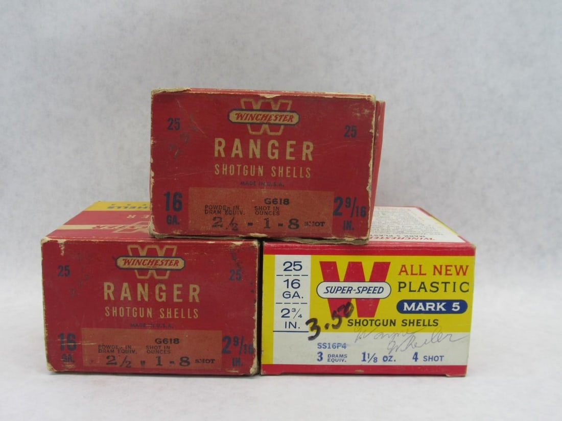 (3) Boxes Winchester 16 Ga. Shotgun Shells - 4