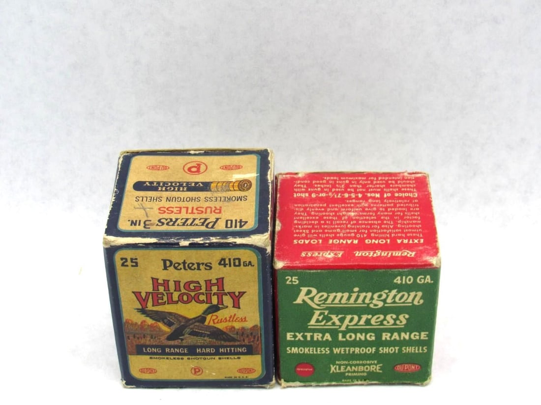 (2) Vintage Boxes of 410 Ga. Smokeless Shotgun Shells (1 of 5)