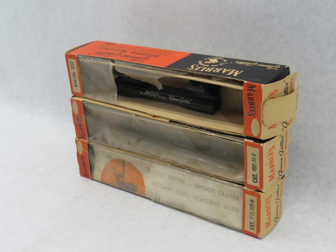 (3) Vintage Marble's "Game Getter" Scope Mounts - 4