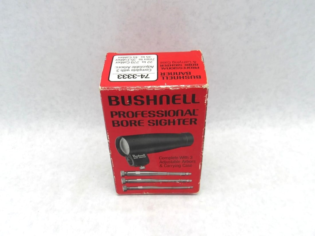 Bushnell Professional Boresighter: Complete with 3 Adjustable Arbors 