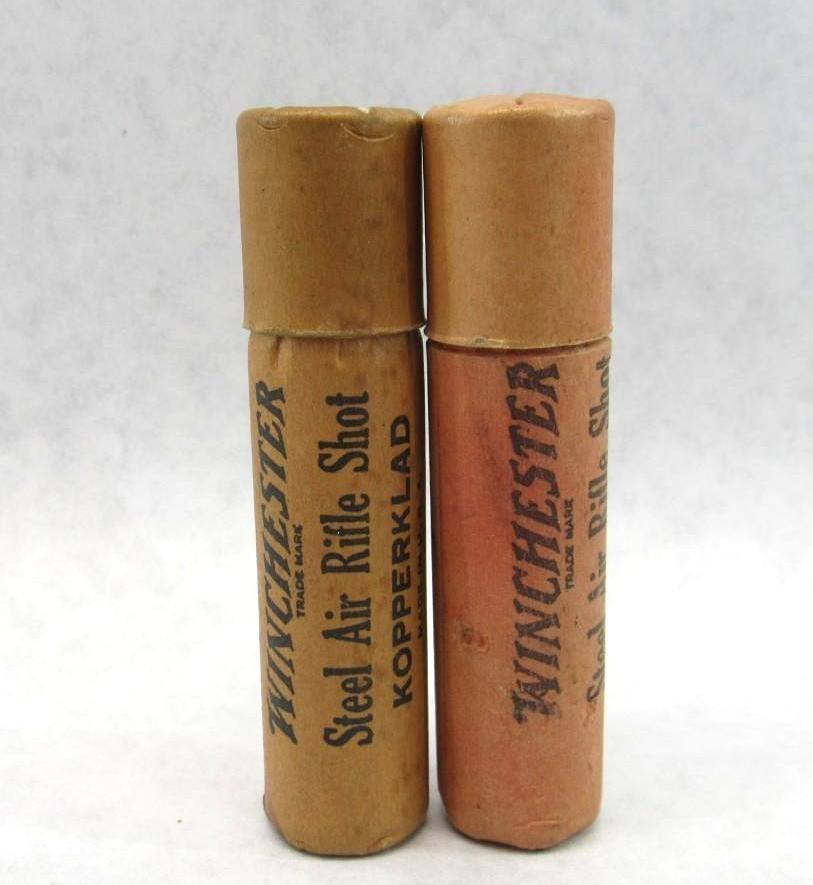 (2) Tubes of Vintage Winchester Steel Air Rifle Shot: (2) Tubes of Vintage Winchester Steel Air Rifle Shot 