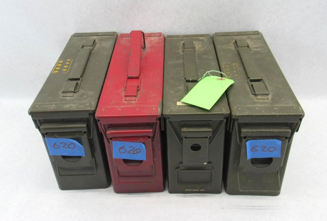 (4) Steel Ammo Boxes (1 of 4)