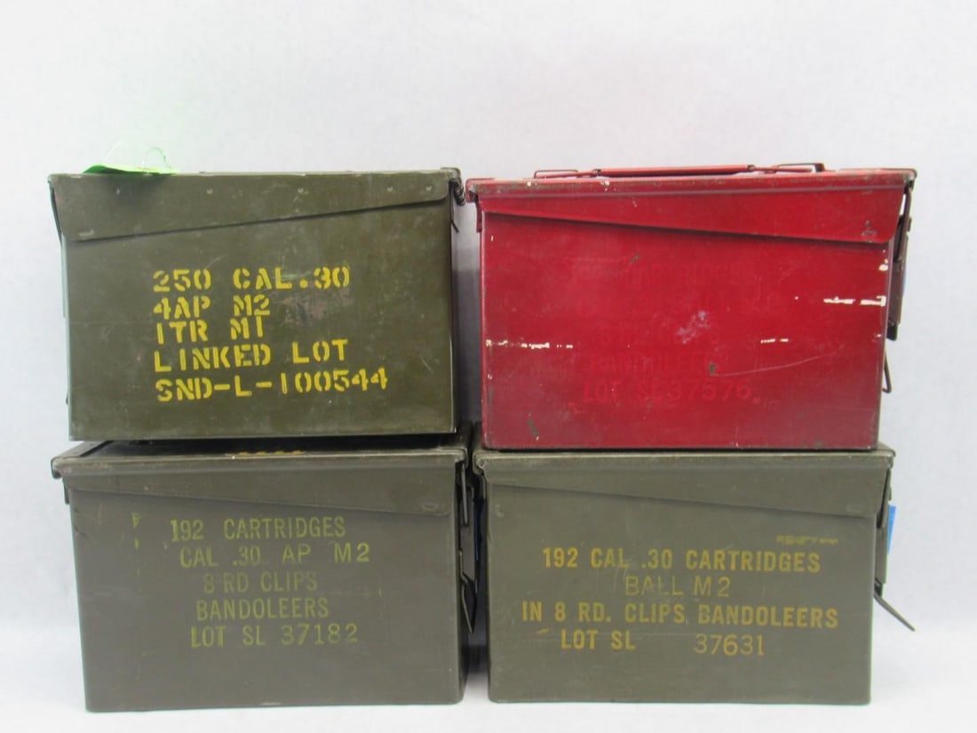 (4) Steel Ammo Boxes - 3