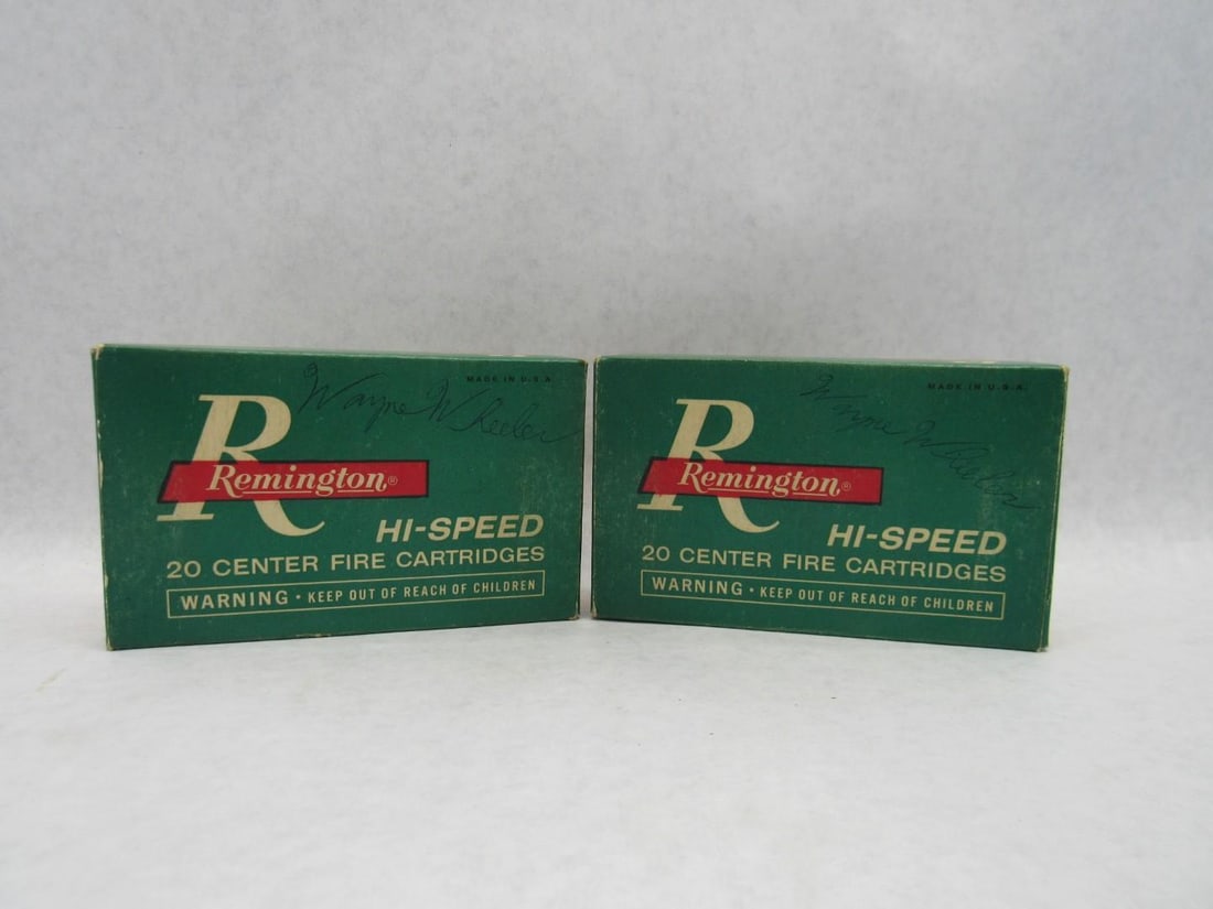 (2) Vintage Boxes Remington 30-06 Hi-Speed Cartridges - 4