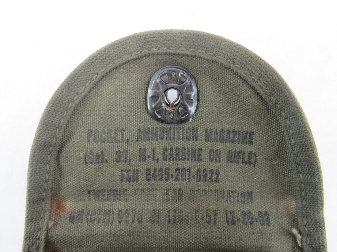 (2) M1 Carbine .30 Cal Magazines w/ U.S. Mag Pouch - 5