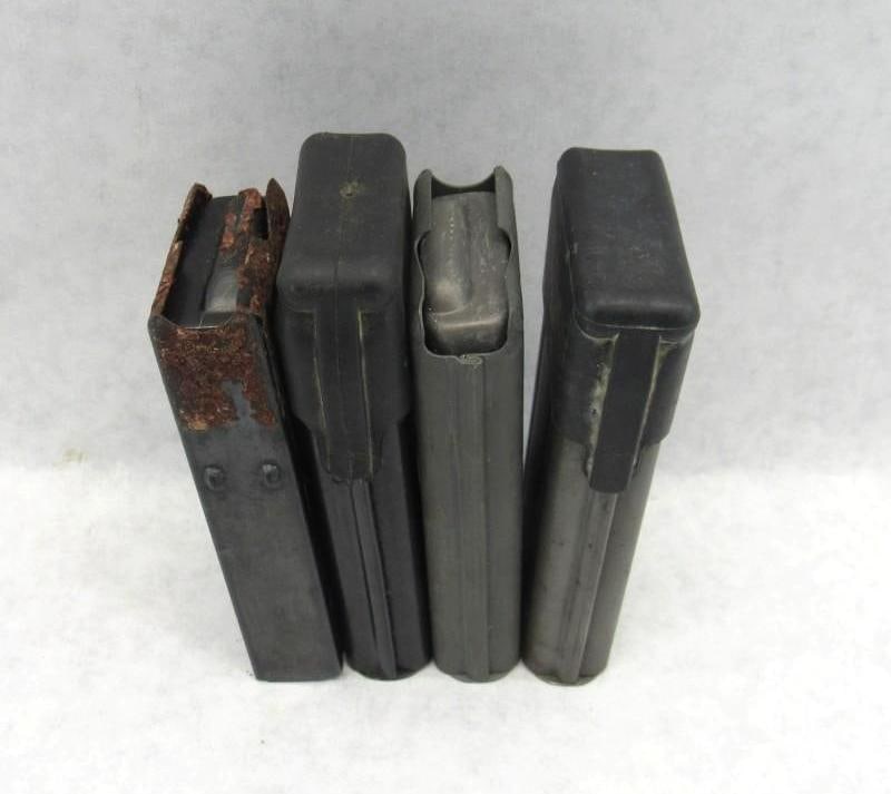 (4) M1 Carbine .30 Cal Magazines: Asst. rds. 