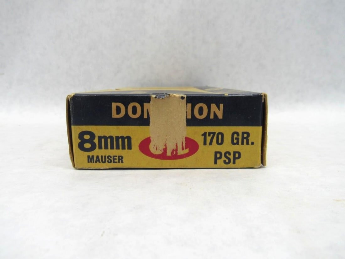 Vintage Box Dominion 8mm Mauser Cartridges - 2