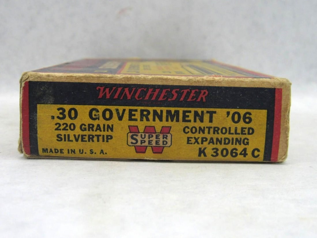 Vintage Winchester Box .30-06 Cartridges - 2