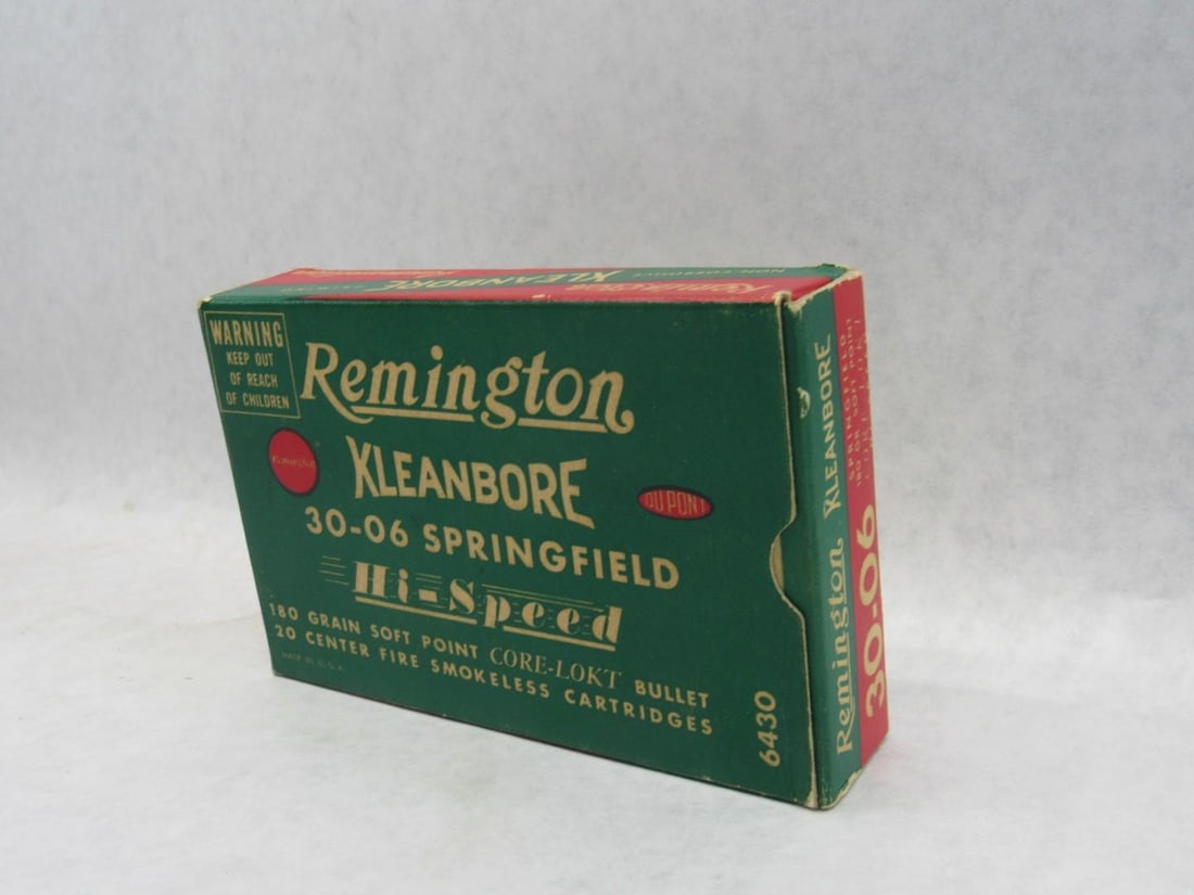 Vintage Remington Box .30-06 Hi Speed Cartridges - 10