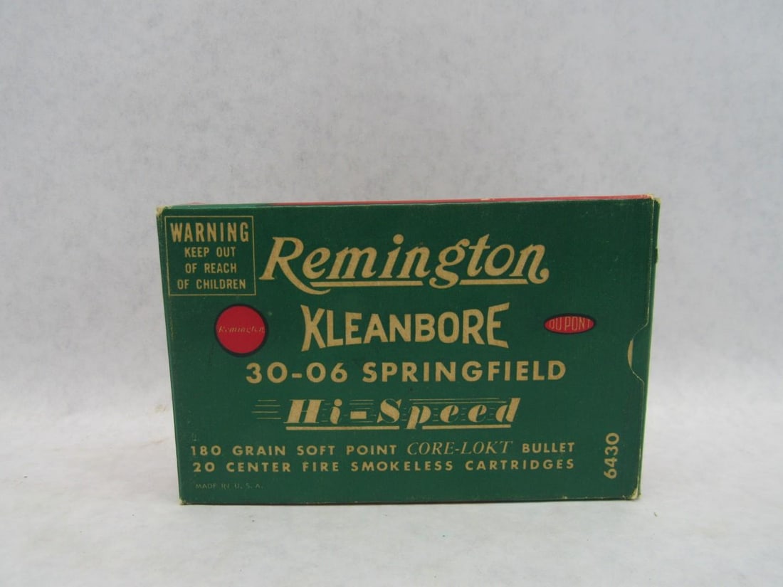 Vintage Remington Box .30-06 Hi Speed Cartridges - 6